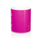 Ceramic Mug -Two-Sided Theme - A House Isn't a Home Without Paws - Fushia Pink - Personalize - in 11oz OR 15oz - Daisey's Doggie Chic