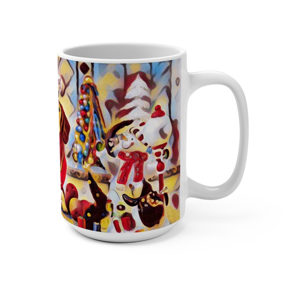 BEST1A Daisey Christmas Floating Candy Art Mug 15oz - Daisey's Doggie Chic