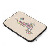 Laptop Sleeve Case - Dachshund Long on LOVE - Color Khaki -Personalize Free - Daisey's Doggie Chic