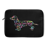 Laptop Sleeve Case - Dachshund Long on LOVE - Color Black - Personalize Free - Daisey's Doggie Chic