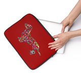 Laptop Sleeve Case - Dachshund Long on LOVE  - Color Paprika - Personalize Free - Daisey's Doggie Chic