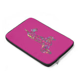 Laptop Sleeve Case - Dachshund Long on LOVE - Color Dark Fushia - Personalize Free - Daisey's Doggie Chic