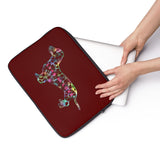 Laptop Sleeve Case - Dachshund Long on LOVE - Color Burgundy - Personalize Free - Daisey's Doggie Chic