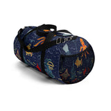 Exclusive Child Art Duffel Bag Under the Sea shown in NAVY Blue Gym Bag - Choice of Color & Size - personalize - Daisey's Doggie Chic