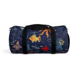 Exclusive Child Art Duffel Bag Under the Sea shown in NAVY Blue Gym Bag - Choice of Color & Size - personalize - Daisey's Doggie Chic