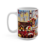 BEST1A Daisey Thanksgiving Floating Candy Art Mug 15oz - Daisey's Doggie Chic