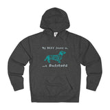 My Best Friend is a Dachshund - pet Dachshund Themed Unisex French Terry Hoodie - Adult sizes XS thru 3XL - available in 10 Colors - Daisey's Doggie Chic