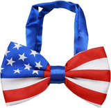 American Flag Bow Tie and Pin Set - Daisey's Doggie Chic