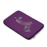 Laptop Sleeve Case - Dachshund Long on LOVE - Color Eggplant - Personalize Free - Daisey's Doggie Chic