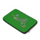 Laptop Sleeve Case - Dachshund Long on LOVE - Color Kelly Green - Personalize Free - Daisey's Doggie Chic