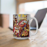 BEST1A Daisey Thanksgiving Floating Candy Art Mug 15oz - Daisey's Doggie Chic