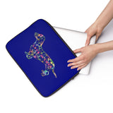Laptop Sleeve Case - Dachshund Long on LOVE - Color Royal Blue - Personalize Free - Daisey's Doggie Chic