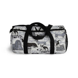 Exclusive Dog Art Duffel Bag Les Chien Dogs Always -Favorite Dog Breeds- Size S or L - personalize - Daisey's Doggie Chic