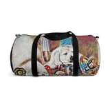 Exclusive Pet Art Duffel Bag - Candy Chef Dogs in the Kitchen - Season Everything with Love - Sizes S or L - personalize - Daisey's Doggie Chic