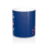 Ceramic Mug -Two-Sided Theme - A House Isn't a Home Without Paws - Navy Blue -Personalize- 11oz OR 15oz - Daisey's Doggie Chic