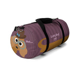 Exclusive Pet Art Duffel Bag - Long Day - Dachshund Spectacle Stripes - Dog Theme Bag - 2 Sizes S or L - personalize - Daisey's Doggie Chic