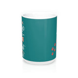 Ceramic Mug -Two-Sided Theme - A House Isn't a Home Without Paws - Teal -Personalize- 11oz OR 15 oz - Daisey's Doggie Chic