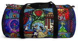 Beauty and the Beast Tale as Old as Time Storybook Scenes Illustrated Duffel Bag - Sizes Small or Large - Daisey's Doggie Chic