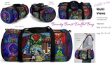 Beauty and the Beast Tale as Old as Time Storybook Scenes Illustrated Duffel Bag - Sizes Small or Large - Daisey's Doggie Chic