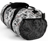 Exclusive Pet Art Duffel Bag - Black White Patchwork Dogs with Cutesy Names - Sizes S or L - personalize - Daisey's Doggie Chic