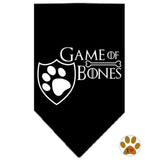 Game of Bones Bandana Scarf in 3 colors Black,Pink or White - Daisey's Doggie Chic