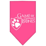 Game of Bones Bandana Scarf in color Pink - Daisey's Doggie Chic