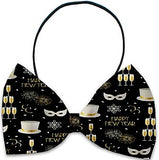 Holiday Cheer - Holiday Themed Bowtie 2-Pack set with Charm Accessory for Dogs or Cats - Daisey's Doggie Chic