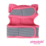 Pinkaholic NY "Harper Pinka"  Wrap-around-Velcro Hooded Harness Vest in Hot Pink Stripe - Daisey's Doggie Chic