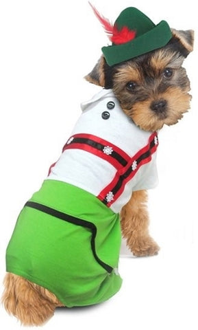 Oktoberfest Lederhosen Alpine Boy -  Dog Costume - Daisey's Doggie Chic