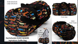 Exclusive Dog Art Duffel Bag Dachshunds Everywhere Inspirations - 2 Sizes S or L - personalize - Daisey's Doggie Chic