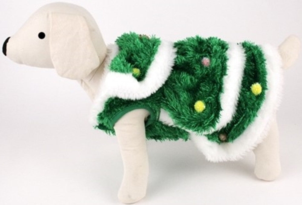 Christmas Tree - Decorated Plush Spruce with Ornaments  - Dog Costume - Daisey's Doggie Chic