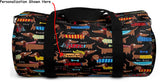Exclusive Dog Art Duffel Bag Dachshunds Everywhere Inspirations - 2 Sizes S or L - personalize - Daisey's Doggie Chic