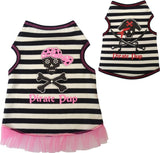 Pirate Pup Tank Top in 2 colors Black/Red or Pink/Black - Daisey's Doggie Chic