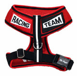 Racing Team Ultra Mesh Choke-Free Halter Harness in Red - Daisey's Doggie Chic