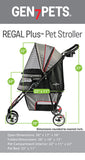 Regal Plus Pet Stroller  - available in 3 color patterns - Gen7Pet - Daisey's Doggie Chic