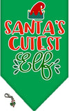 Christmas Holiday Party Bandana Scarf Set with Themed Charm Accessory - Variety of Fun Themes - Daisey's Doggie Chic