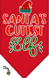 Christmas Holiday Party Bandana Scarf Set with Themed Charm Accessory - Variety of Fun Themes - Daisey's Doggie Chic