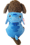 Cute Plush Blue Furry Space Alien Character Costume Pajama Coat for Dogs - Color Blue in 5 Sizes - Daisey's Doggie Chic