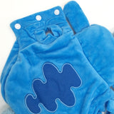 Cute Plush Blue Furry Space Alien Character Costume Pajama Coat for Dogs - Color Blue in 5 Sizes - Daisey's Doggie Chic