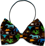Pinata Fiesta Old Western Style - Fun Party Themed Bowtie 2-Pack set with Charm Accessory for Dogs or Cats - Daisey's Doggie Chic