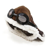Aviator Hat with Goggles and Themed Charm for Dogs - Daisey's Doggie Chic