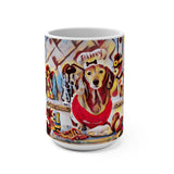 BEST1A Daisey Thanksgiving Floating Candy Art Mug 15oz - Daisey's Doggie Chic