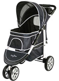 Monaco Pet Stroller  - available in 2 color patterns - Blue or Black - Gen7Pet - Daisey's Doggie Chic