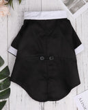 Wedding Formal Black Tails Tuxedo Jacket With Attached Shirt Bow Tie and Themed Accessory - Dog Sizes XS to 2XL - Daisey's Doggie Chic