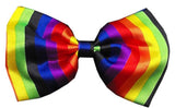 Rainbow Bow Tie and Paw Button Pin set for Dogs - Daisey's Doggie Chic