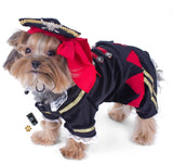 Deluxe Supreme Buccaneer Pirate Costume with Tricorner Hat for Dogs - Daisey's Doggie Chic