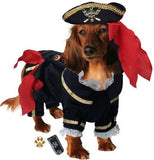 Deluxe Supreme Buccaneer Pirate Costume with Tricorner Hat for Dogs - Daisey's Doggie Chic
