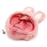 Plush Pink Bunny Hat with Bunny Ears- Includes Charm Accessory - Pet Sizes XS to XL - Daisey's Doggie Chic