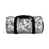 Exclusive Pet Art Duffel Bag - Black White Patchwork Dogs with Cutesy Names - Sizes S or L - personalize - Daisey's Doggie Chic