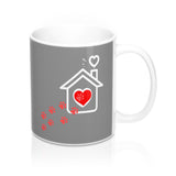 Ceramic Mug -Two-Sided Theme - A House Isn't a Home Without Paws - Gray - Personalize - 11oz OR 15oz - Daisey's Doggie Chic